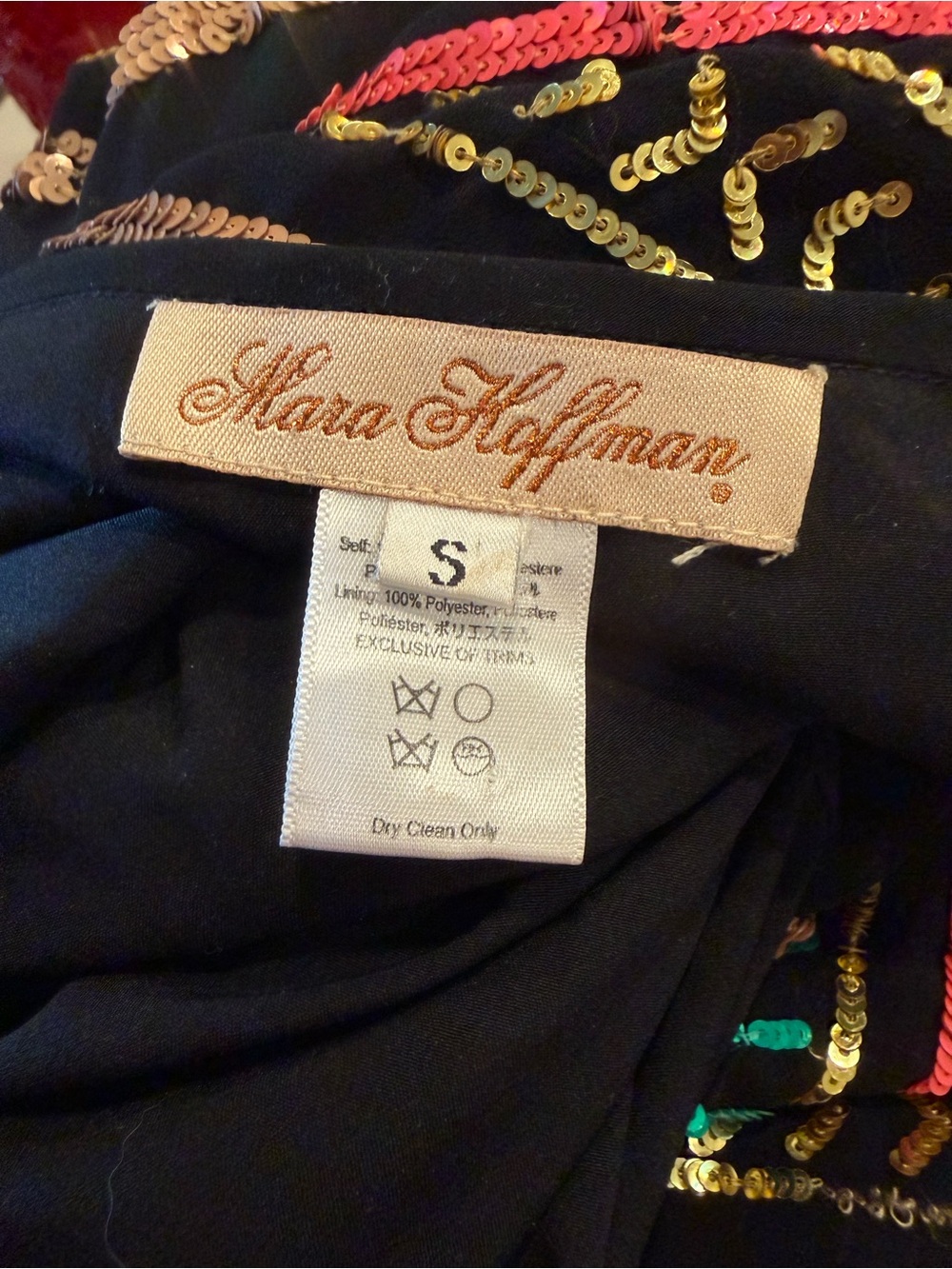 Mara Hoffman Black Multicolor Striped Sequin Jumpsuit - Picture 10 of 10